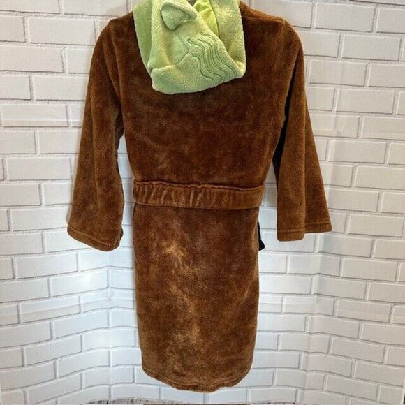 Star Wars Boys Size 6 Plush Brown Baby Yoda Bath Robe House Coat, Grogu - Picture 7 of 10